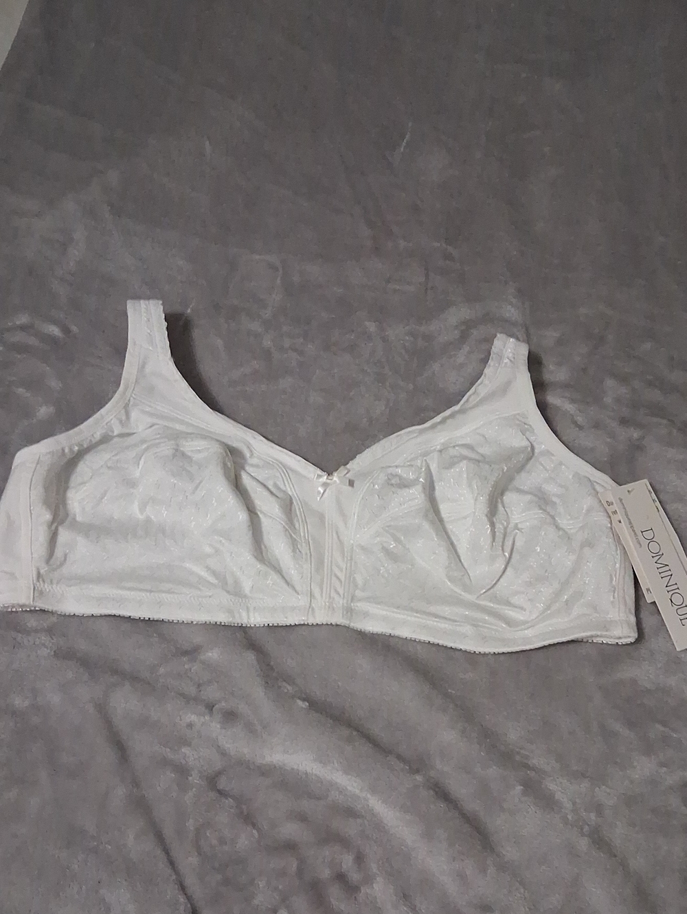 Dominique White Seamless Soft-Cup Full Coverage Bra 44DD